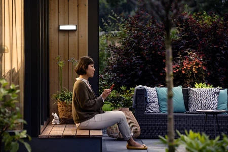 Garten LED-Wandleuchte STRATOSPHERE 3.8W 4000K Neutral IP44 Anthrazit PHILIPS