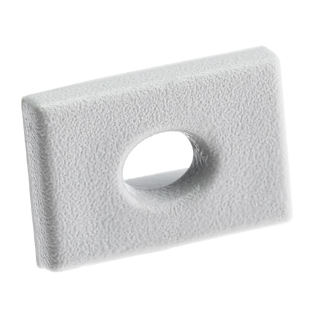 Endkappe für KM33-Profile mit Öffnung Kunststoff, Grau LUMILED