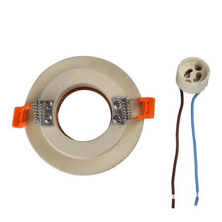 Deckeneinbauleuchte GU10 mit Öse rund Weiß/Roségold VT-862 V-TAC – 5 Jahre Garantie