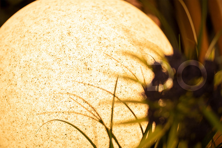 Außengartenlampe 230V E27 BULL 30cm Stein