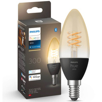 LED-Lampe Kerze E14 B40 4.5W 2100K Warm Filament PHILIPS HUE Weiß Bluetooth Zigbee