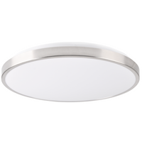 PLAFON LED Deckenleuchte weiß/nickel 40cm 24W 4000K KERN GOLDLUX (Polux)