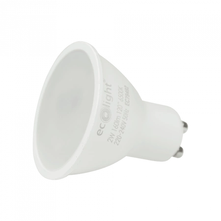 LED-Reflektor-Glühbirne GU10 2W 180lm 6500K Cold Ecolight