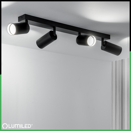 SPOT TUBA Deckenleuchte Reflektor Halogen Leuchte 4x GU10 TABULA LUMILED