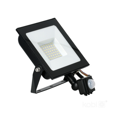 LED-Flutlicht Halogen 50W 4270lm 4000K IP65 Schwarz Bewegungsmelder MH Kobi