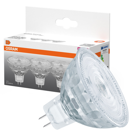 3x LED-Lampe MR16 Reflektor GU5.3 2.6W = 20W 210lm 2700K Warm 12V 36° STAR Osram
