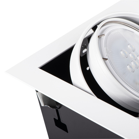 LED MATEO DWONLIGHT 2x GU10 quadratisch Beweglich weiß KANLUX