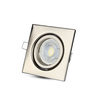 Deckenleuchte Unterputz GU10 quadratisch satiniertes Nickel VT-7227 V-TAC