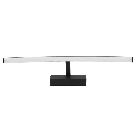 Lampe über dem Spiegel LED Wandleuchte Badezimmer IP44 12W Schwarz 50cm TERRA