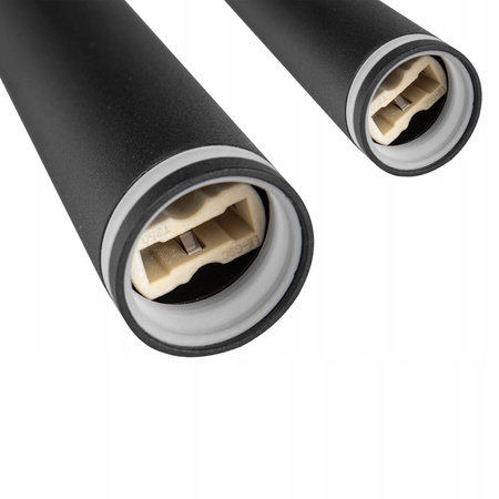 Masterled Deckenleuchte Hängeleuchte 3x G9 Rund Matt Schwarz Piero