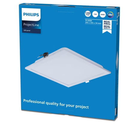 LED-Einbaupanel 15W 4000k 1200lm 30x30 cm weiß Projectline NOC PHILIPS CASETON