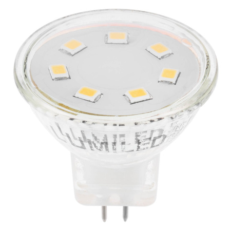 10x LED Lampen MR11, Glühbirne 12V 2.5W = 20W 220lm 120° 3000K warm LUMILED