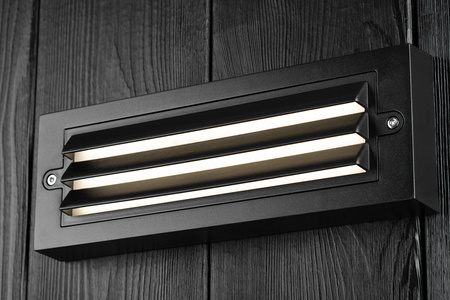 Gartenwandleuchte Elevation LED Wandleuchte 6W SCHWARZ POLA