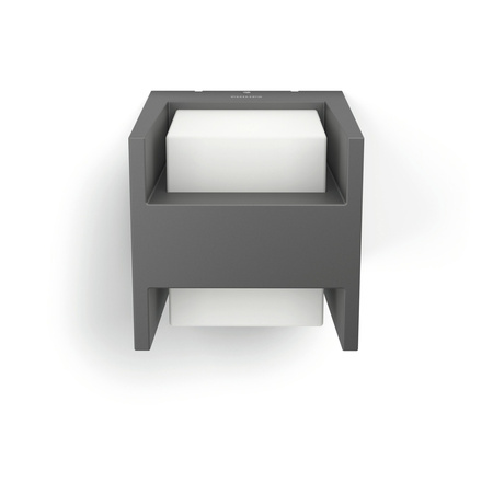 Garten LED Wandleuchte ARBOUR 3.8W 2700K Warm IP44 Up-Down Anthrazit PHILIPS