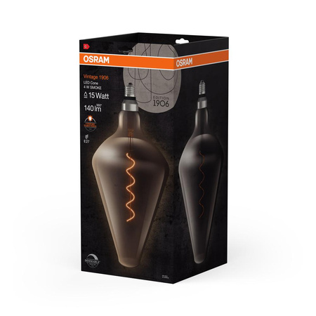 Dekorative Leuchtmittel E27 AW188 4W = 15W 140lm 1800K warm 300° Filament dimmbar OSRAM Vintage 1906