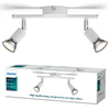 Deckenleuchte LIMBALI 2x GU10 Wandleuchte Reflektor beweglich Weiß PHILIPS