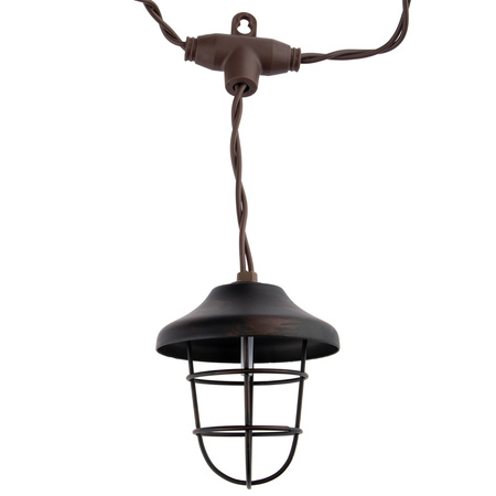 SOLAR GIRLAND 10x Metalllaterne 4,5m Garten dekorativ 3000K warm