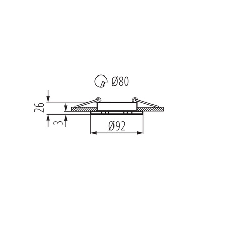 SEIDY GU5.3 12AC/DC Schwarz Runde bewegliche Deckenleuchte KANLUX