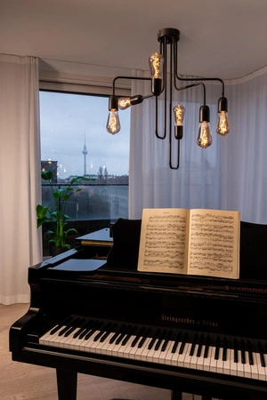 Dekorative Leuchtmittel E27 ST64 3,4W = 10W 100lm 1800K warm 320° Filament dimmbar OSRAM Vintage 1906