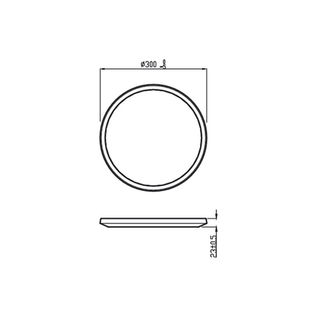 LED Plafond Deckenleuchte SUPERSLIM 15W 2700K 30cm Dimmbar Weiß PHILIPS