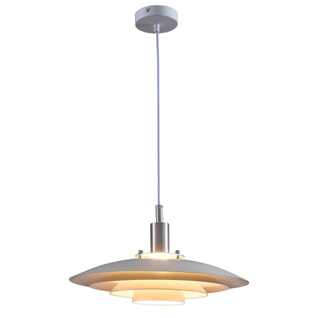 Decke Hängelampe E27 Weiß Chrom Taylor Sanico Goldlux