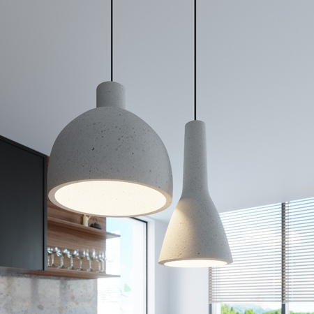 Hängeleuchte EMPOLI E27 Loft Überhang Grau SOLLUX