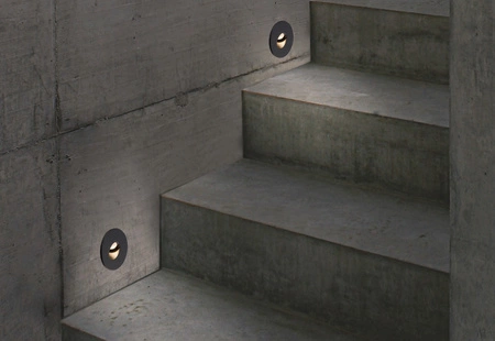 OIA LED 9102 1W 3000K Einbau-Treppenleuchte Einbauleuchte Schwarz Nowodvorski