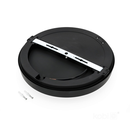 LED-Badezimmerdecke Plafond Aufputz 18W 1710lm 4000K 120° Schwarz IP65 Nairos Kobi