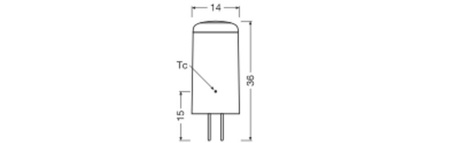LED G4 CAPSULE Leuchtmittel 2,6W = 30W 300lm 2700K Warm 320° OSRAM Star