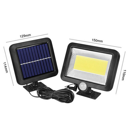 Solar-LED Fluter 5W 5500-6000K Kalt IP54 Masterled Bewegungssensor