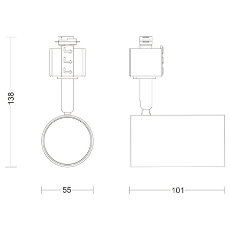 LED GU10 Weiß EasyLink Zilo Philips Stromschienenleuchte