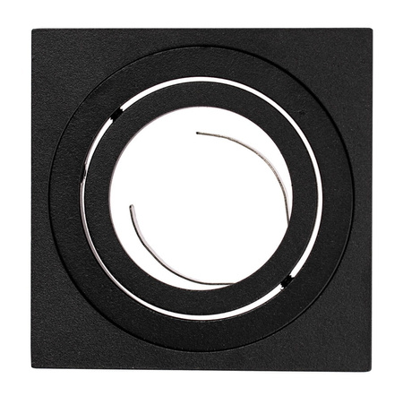 Aufputz-Halogen-Bewegliche GU10-Leuchte in quadratischem Schwarz 84 mm