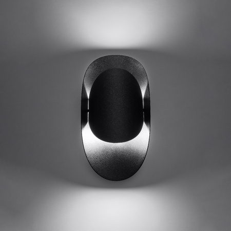 LED TEAR G9Wandleuchte Top Oval Schwarz SOLLUX