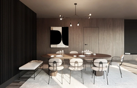 TWIG Deckenleuchte 9138 Nowodvorski Schwarz 6xE27 Stahl Loft-Kronleuchter