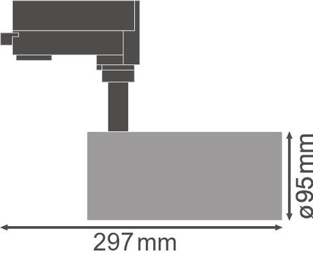 LED-Schienenlicht 55W 4000lm CCT 3 Phasen einstellbares weißes Schienenlicht Ledvance Leuchte