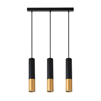 KEON Decke Pendelleuchte 3xGU10 Einstellbar Schwarz und Gold MASTERLED