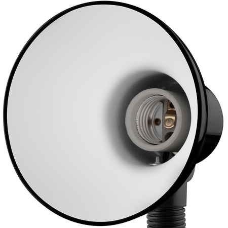 Verstellbare Tischleuchte LIRIA School Night Light E27 Clip Schwarz LUMILED