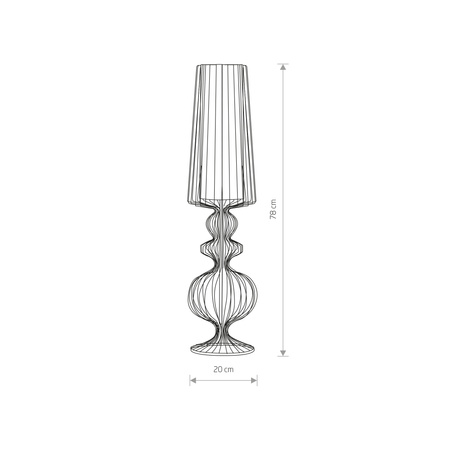 Tischlampe AVEIRO 5126 Nowodvorski Schwarz E27 Schreibtisch Draht Retro Stahl