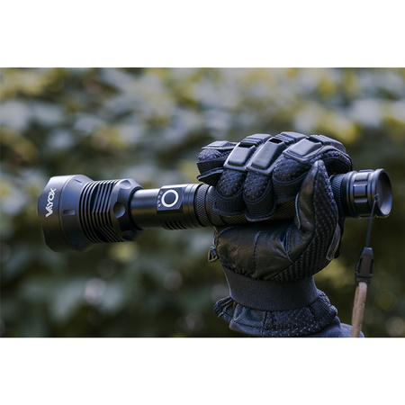 ZOOM LED XHP70 taktische Taschenlampe 25W 2000lm 3 MODI 1000m IP67 Aluminium VA0021 VAYOX