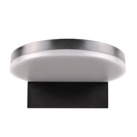 Außenwandleuchte LED-Fassadenleuchte IP54 4000K Rund Schwarz