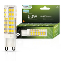 LED Kapseln G9, LED-Lampe 7W = 60W, 670lm, 360°, 6500K, kalt LUMILED