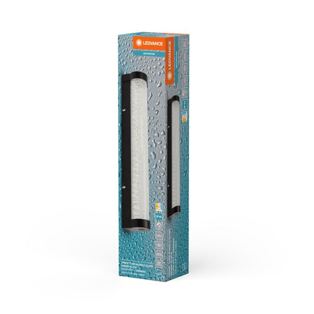 Badezimmerlampe LED Wandlampe über Spiegel Dimmbar 9W 820lm CCT Schwarz IP44 40cm Obris Ledvance