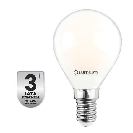 6x LED-Lampe E14 Kugel P45 2,2W 470lm = 40W 2700K warmweiß 360° Filament Energieklasse A LUMILED