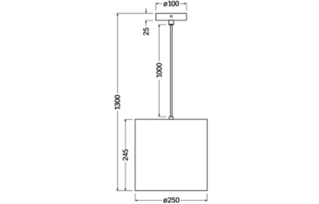 Dekorative E27 Hängende Deckenlampe Braun Karton Dekor Ledvance