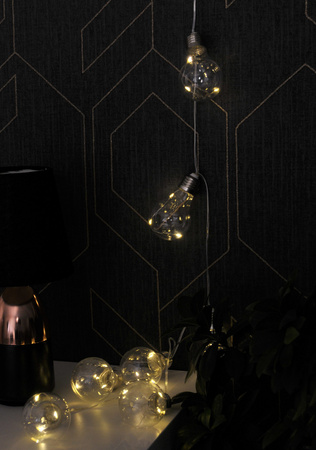 Batteriebetriebene LED-Gartengirlande 2,1 m betrieben mit 2 x AA-Batterien SMOLED GOLDLUX (Polux)