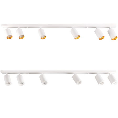 Streifenlampe Decken- und Wand-LED-Leuchte 6 xGU10 MARIBEL Weiß GOLDLUX (Polux)