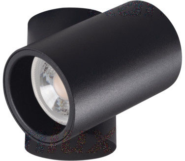 Aufputz-Halogen-SPOT-TUBA-Leuchte rund beweglich GU10 Schwarz BLURRO Kanlux