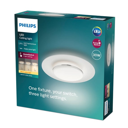 LED-Deckenleuchte Plafond 30W 3100lm 2700K Weiß Granat Philips
