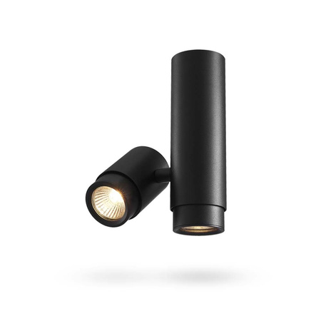 Aufbauleuchte Deckenleuchte LED Röhre 2xGU10 Schwarz VIDEOX