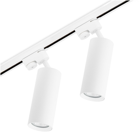 1m Stromschiene + 2x Schieneinstrahler GU10 Weiß RITI LUMILED